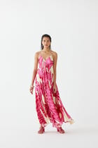 PINK APHRODITE STRAPPY DRESS view 2