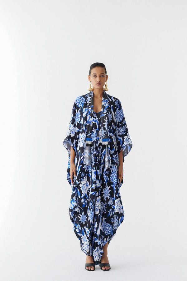 Studio Rigu — BLACK PINEAPPLE JUMPSUIT & CAPE