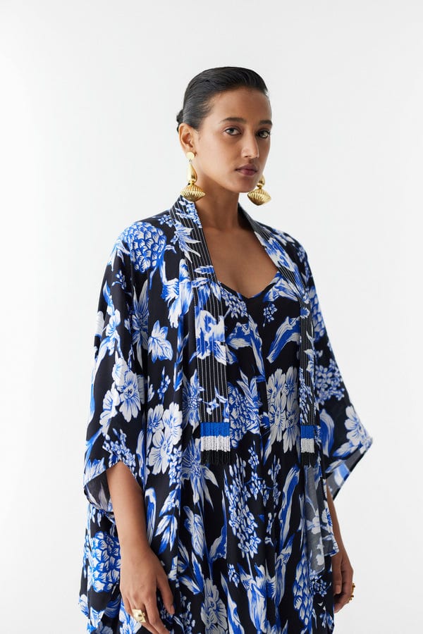 Studio Rigu — BLACK PINEAPPLE JUMPSUIT & CAPE