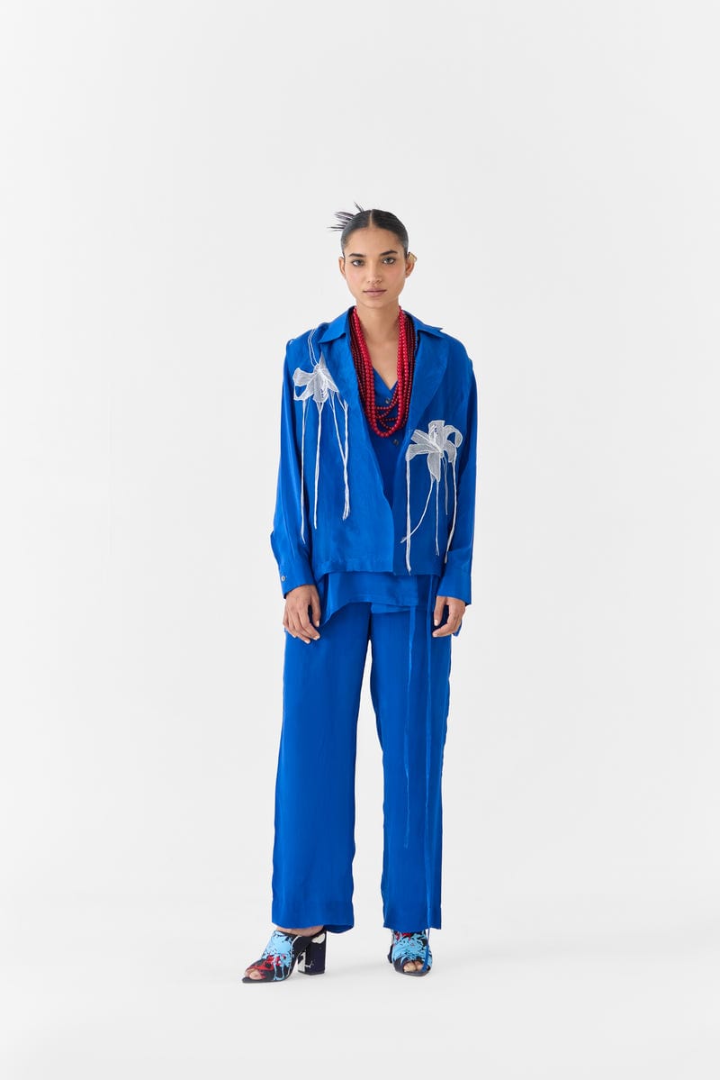 INDIGO ORGANZA JACKET