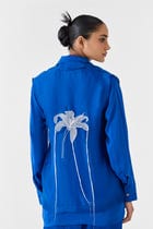 INDIGO ORGANZA JACKET view 3