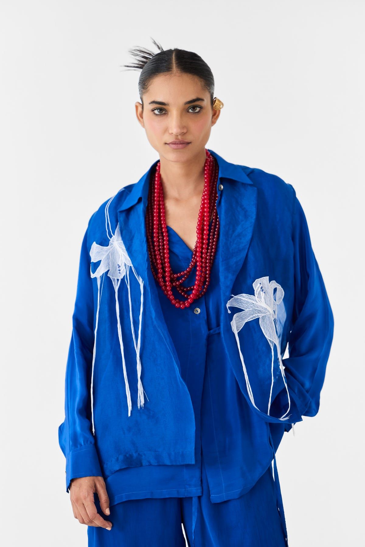 INDIGO ORGANZA JACKET - image 4