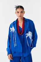 INDIGO ORGANZA JACKET view 4