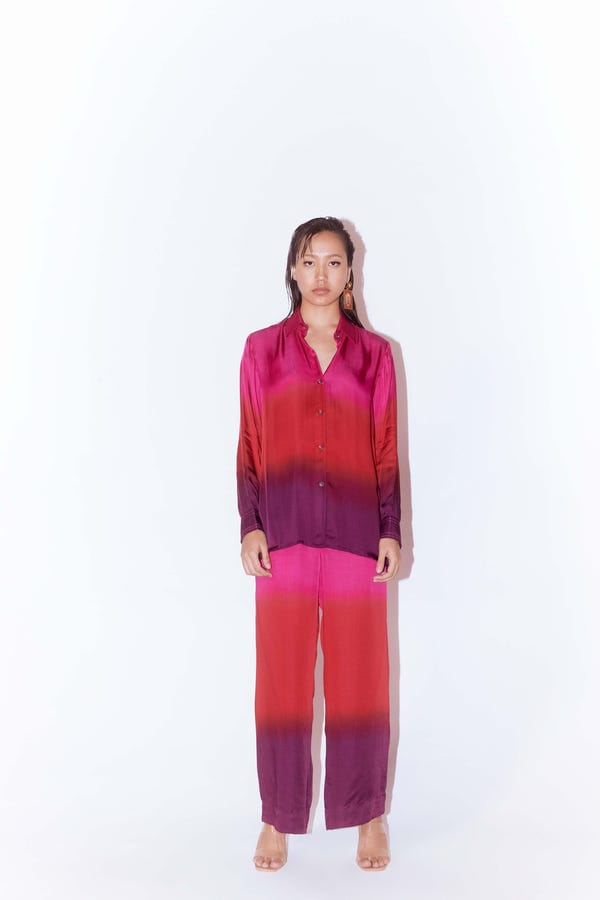 Studio Rigu — Candy Leheriya Shirt & Trousers Co-ord