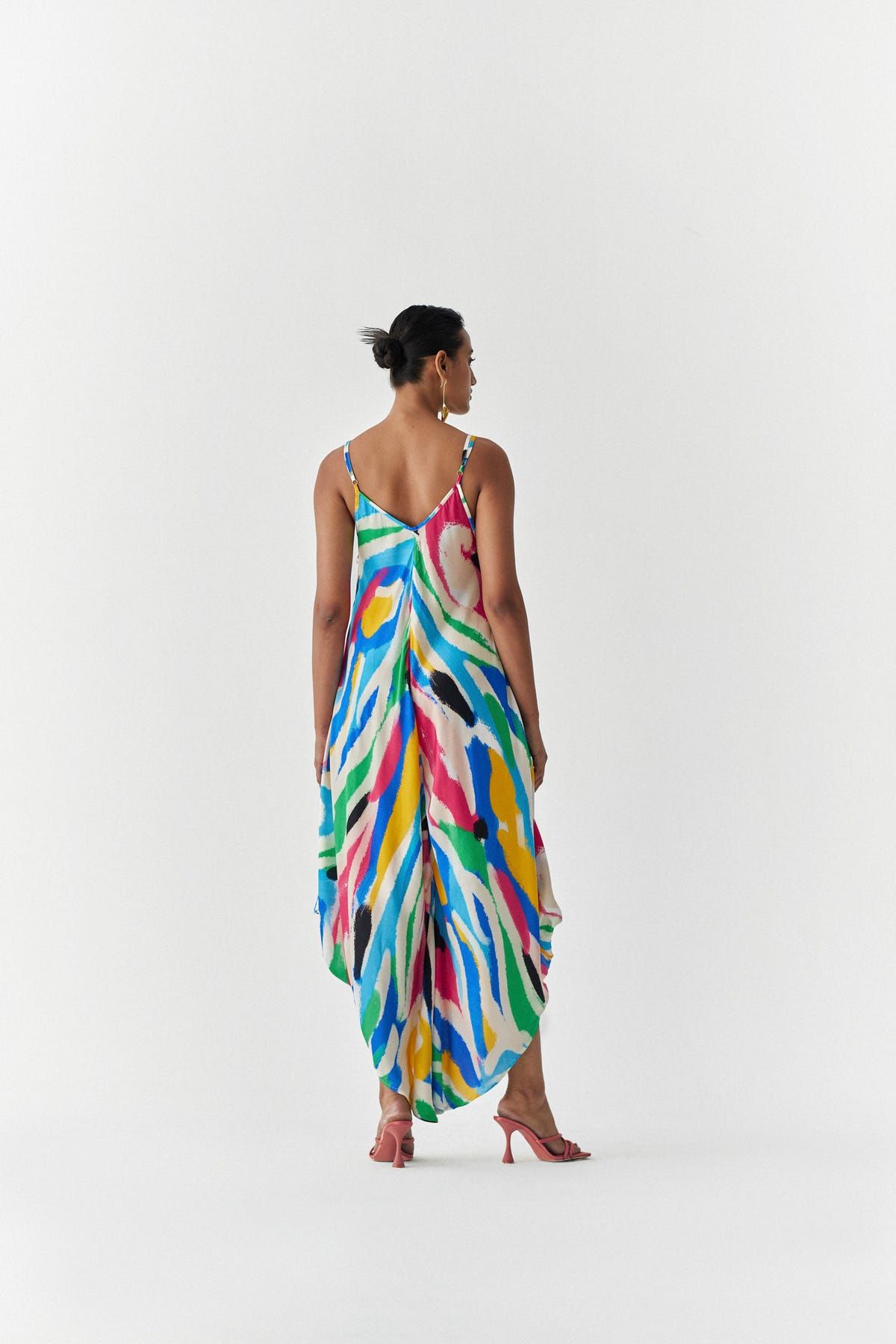 BRUSH STROKE STRAPPY JUMPSUIT - image 3