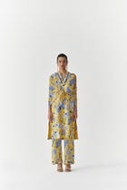 YELLOW PINEAPPLE  KURTA & PANTS CO-ORD view 2