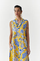 YELLOW PINEAPPLE  KURTA & PANTS CO-ORD view 3