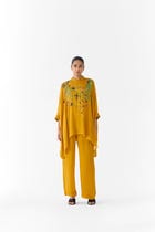 MUSTARD MAHARANI KIMONO & PANTS view 1