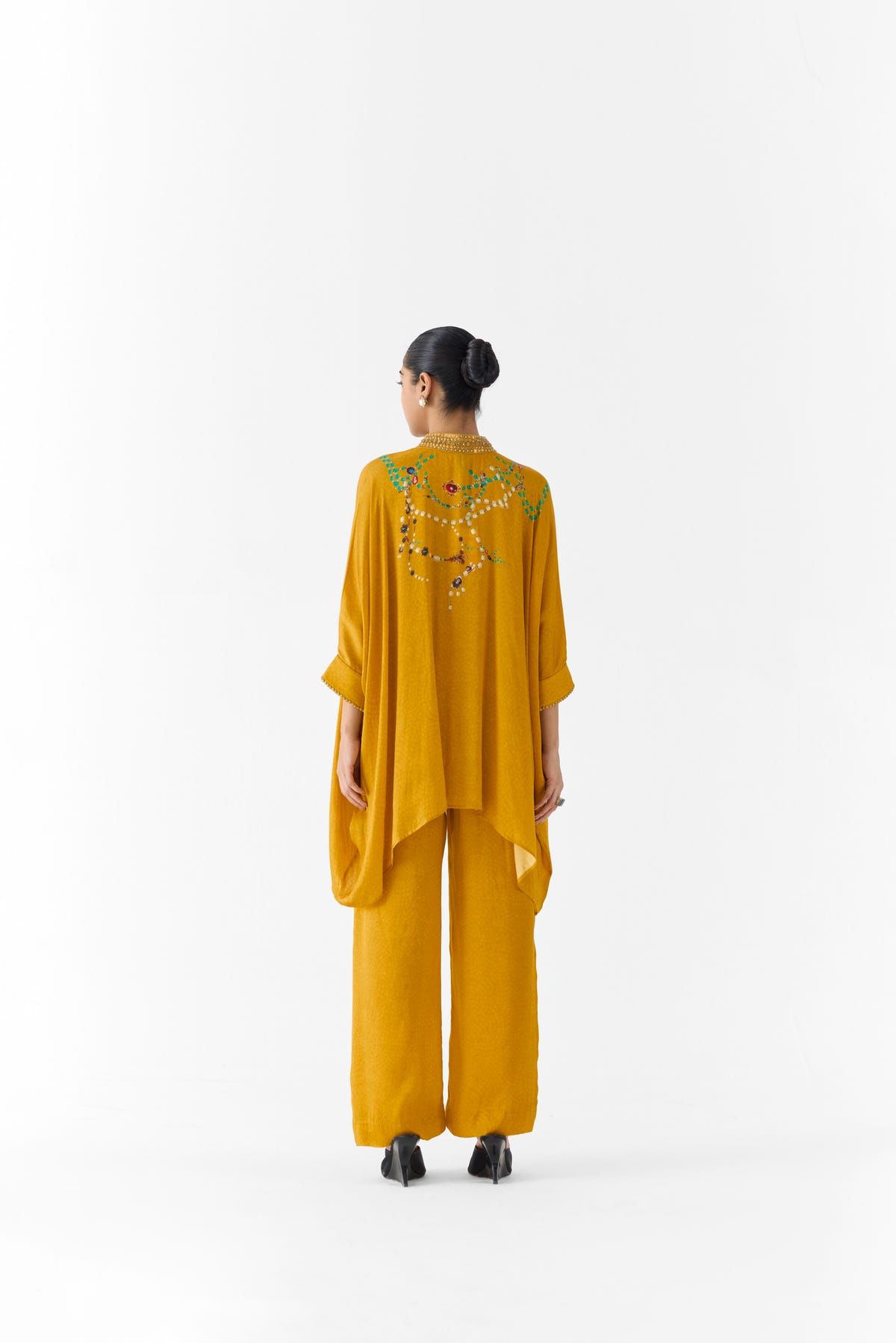 MUSTARD MAHARANI KIMONO & PANTS - image 3