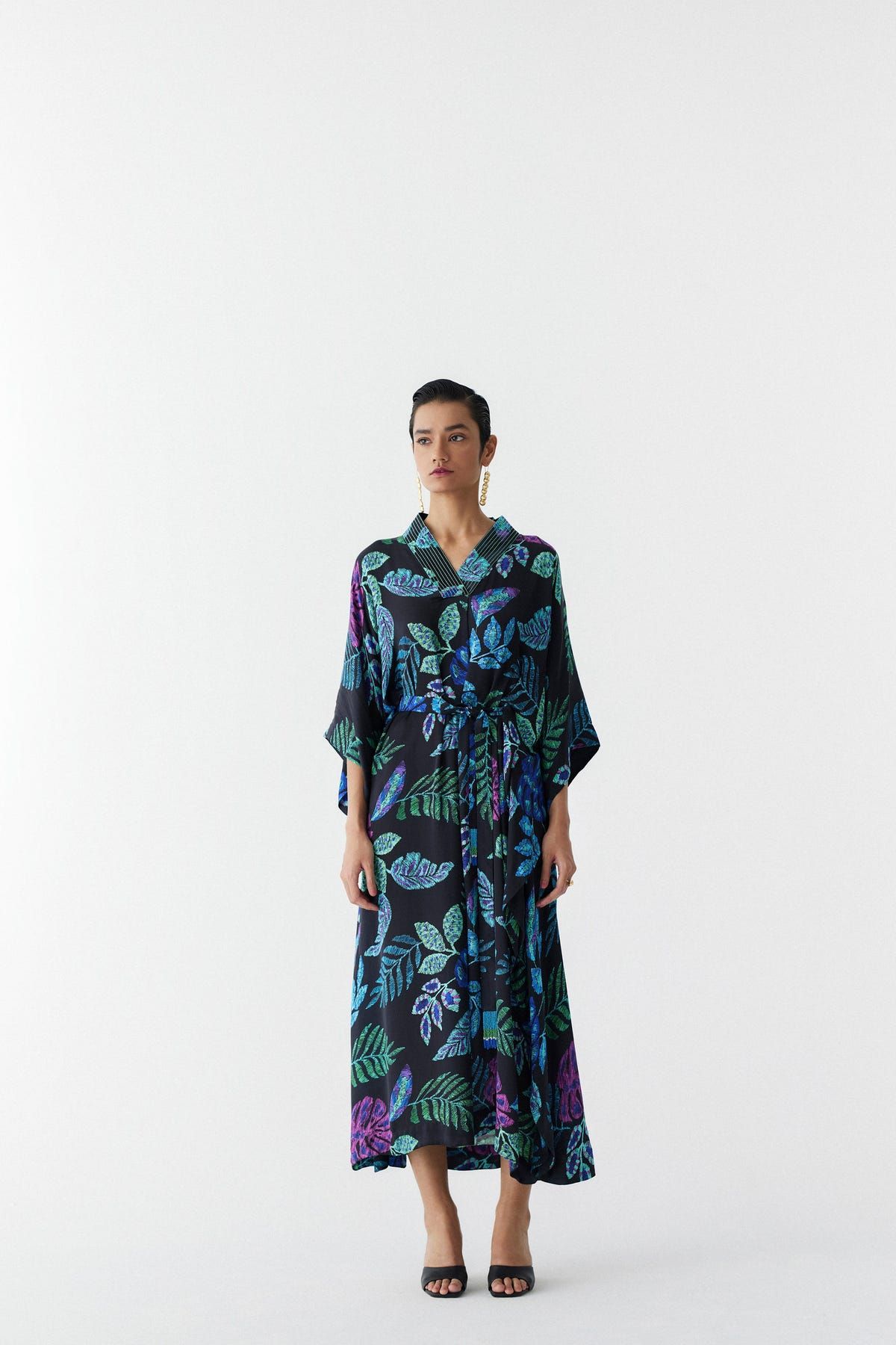 BLACK JUNGLE KAFTAN - image 1