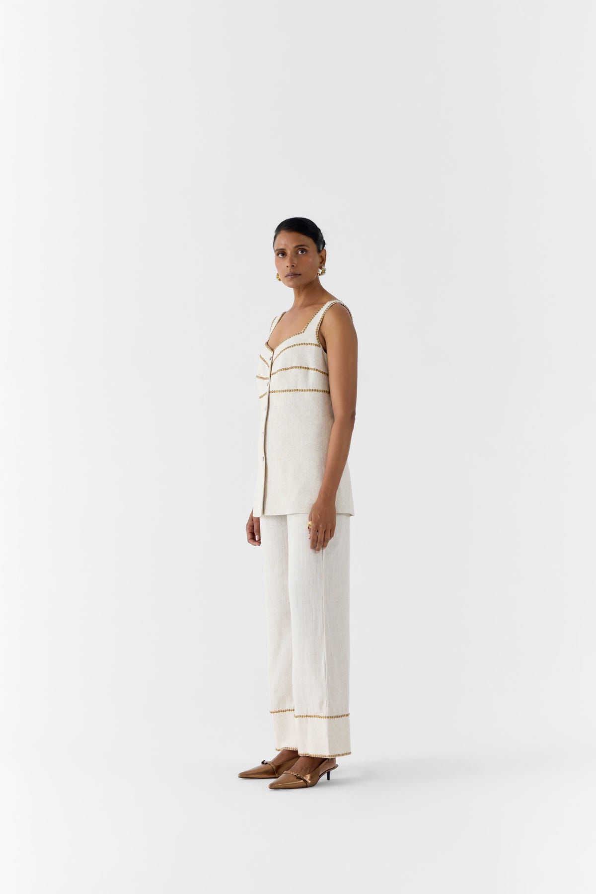 PEARL LINEN BLAZER & TROUSERS - image 3