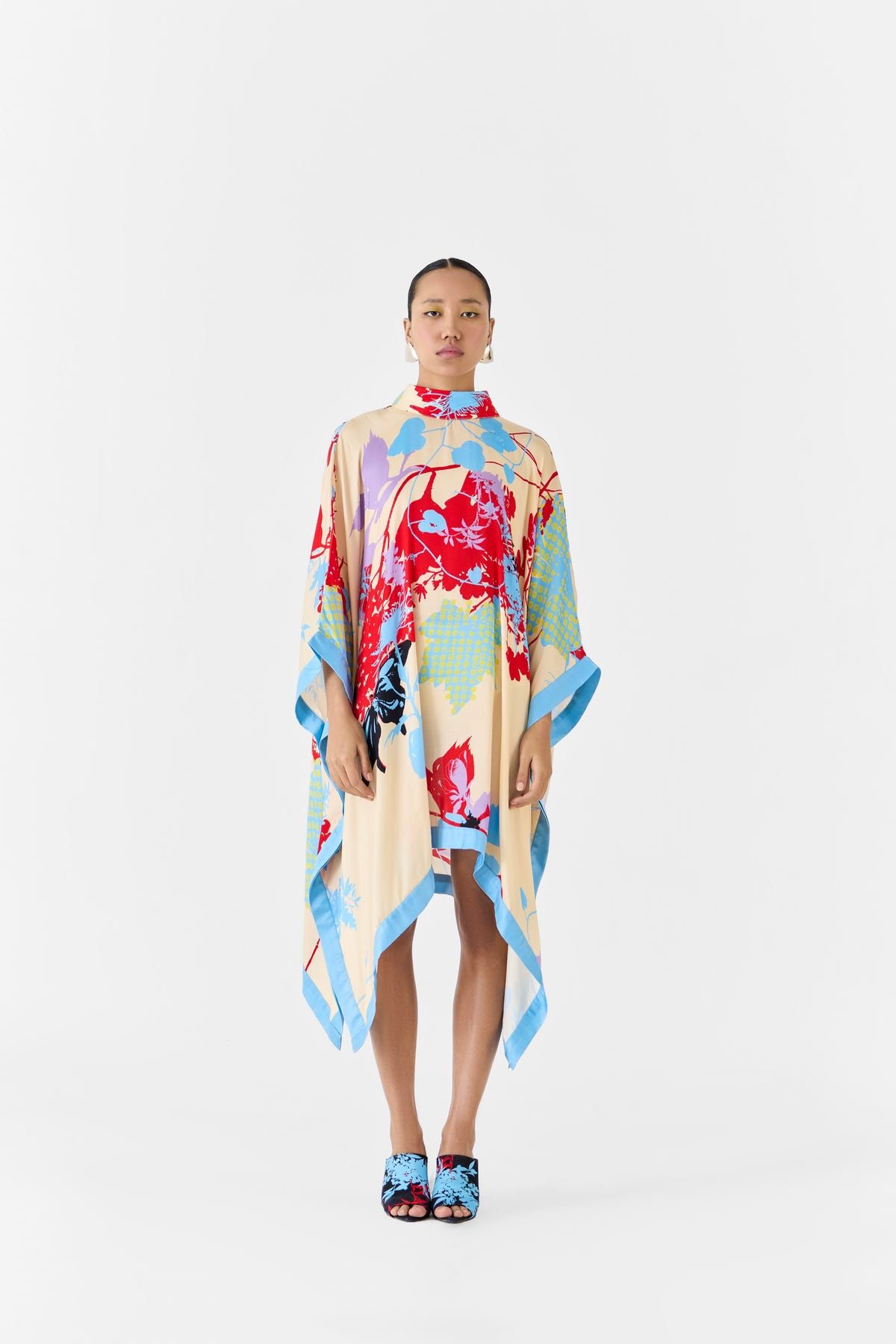 CREAM IKIGAI KIMONO DRESS - image 1