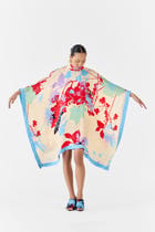 CREAM IKIGAI KIMONO DRESS view 2