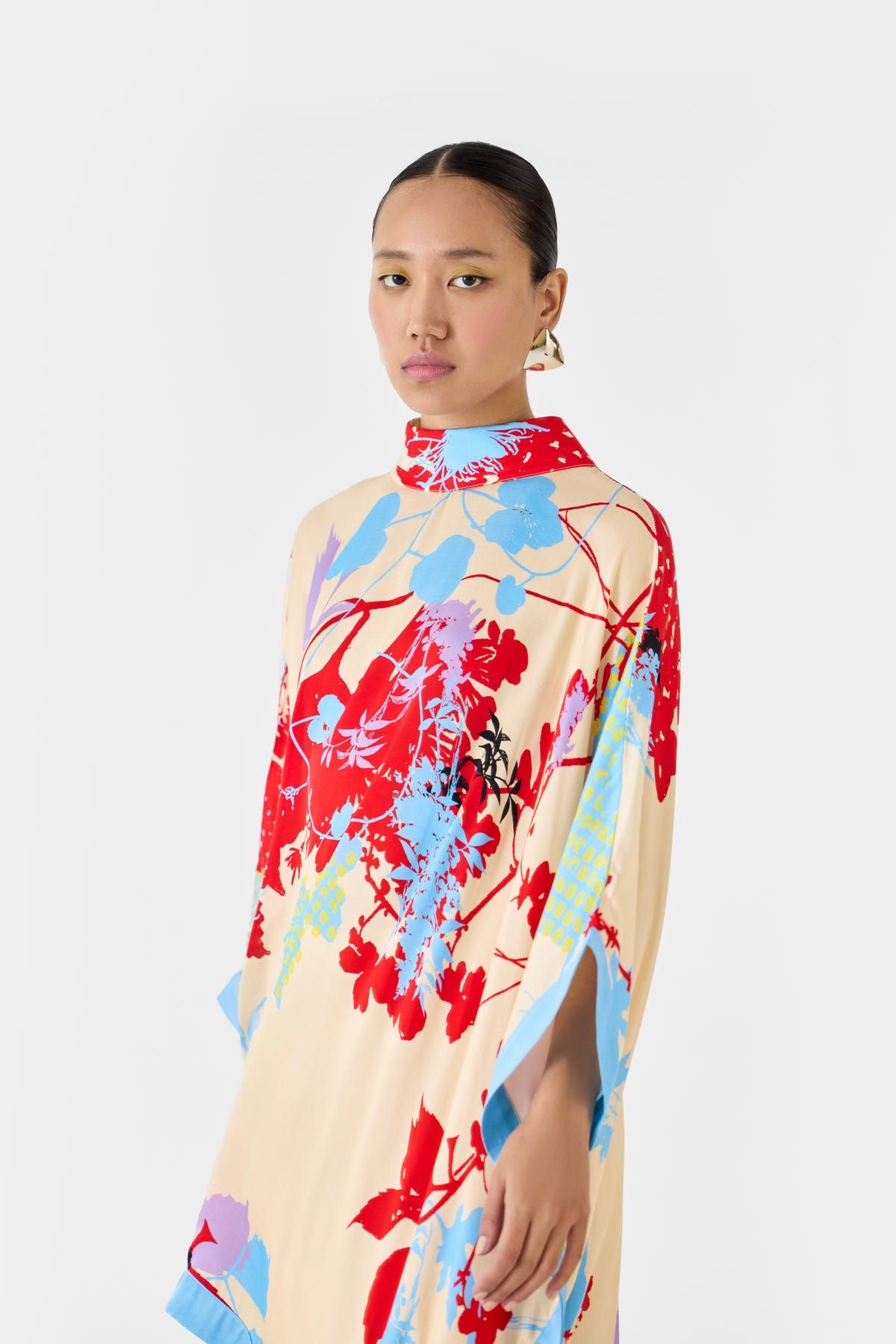 CREAM IKIGAI KIMONO DRESS - image 3