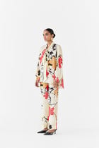 RED CRANE KNOT SHIRT & TROUSERS CO-ORD view 3