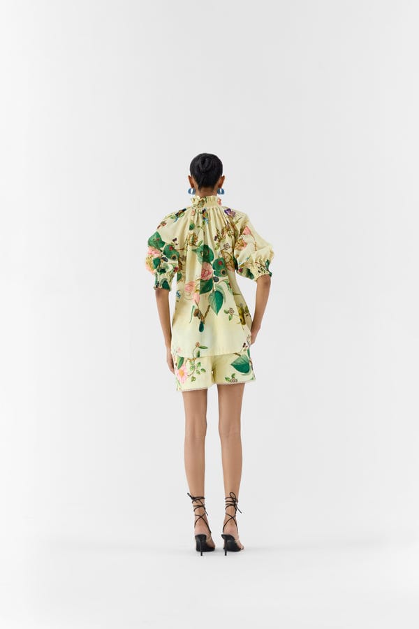 Studio Rigu — BLOSSOM RUCHING SHIRT & SHORTS
