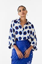 INDIGO SEQUIN SKIRT view 3
