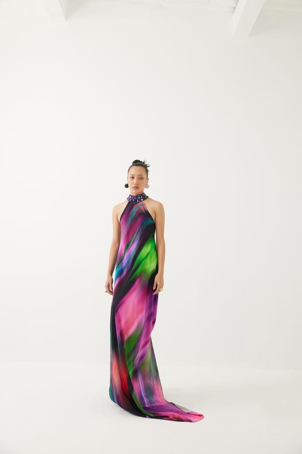 Studio Rigu — Milky Way Halter Dress