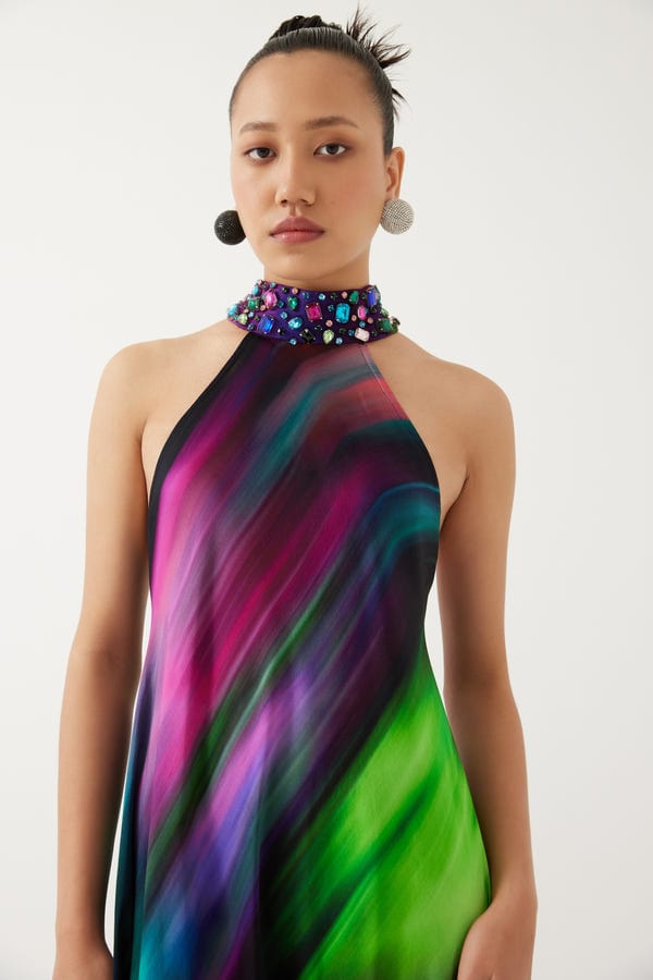 Studio Rigu — Milky Way Halter Dress