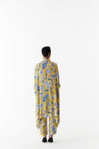 YELLOW PINEAPPLE FRONT BUTTON KIMONO AND PANTS CO-ORD view 3