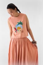 SAHARA LINEN CROP TOP & SKIRT CO-ORD view 2