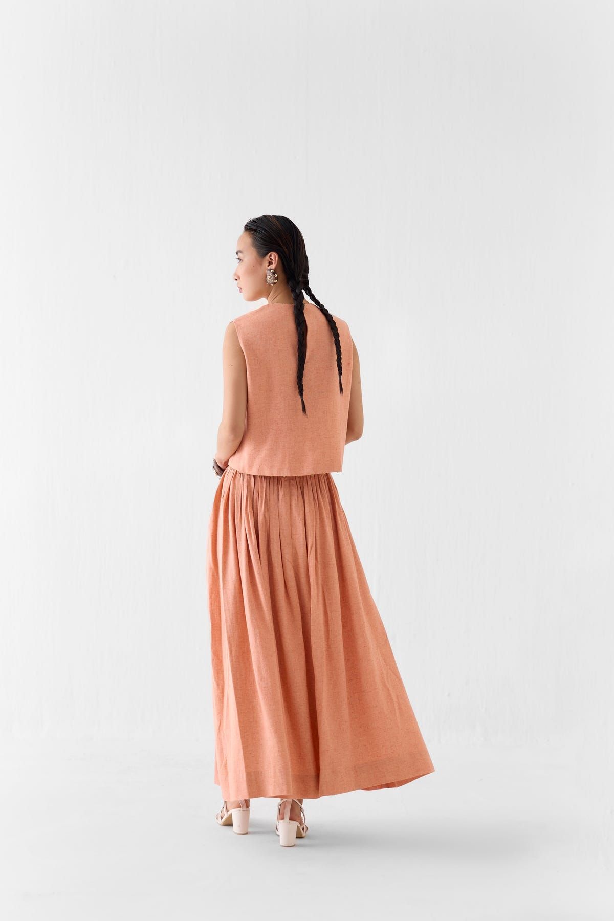 SAHARA LINEN CROP TOP & SKIRT CO-ORD - image 3