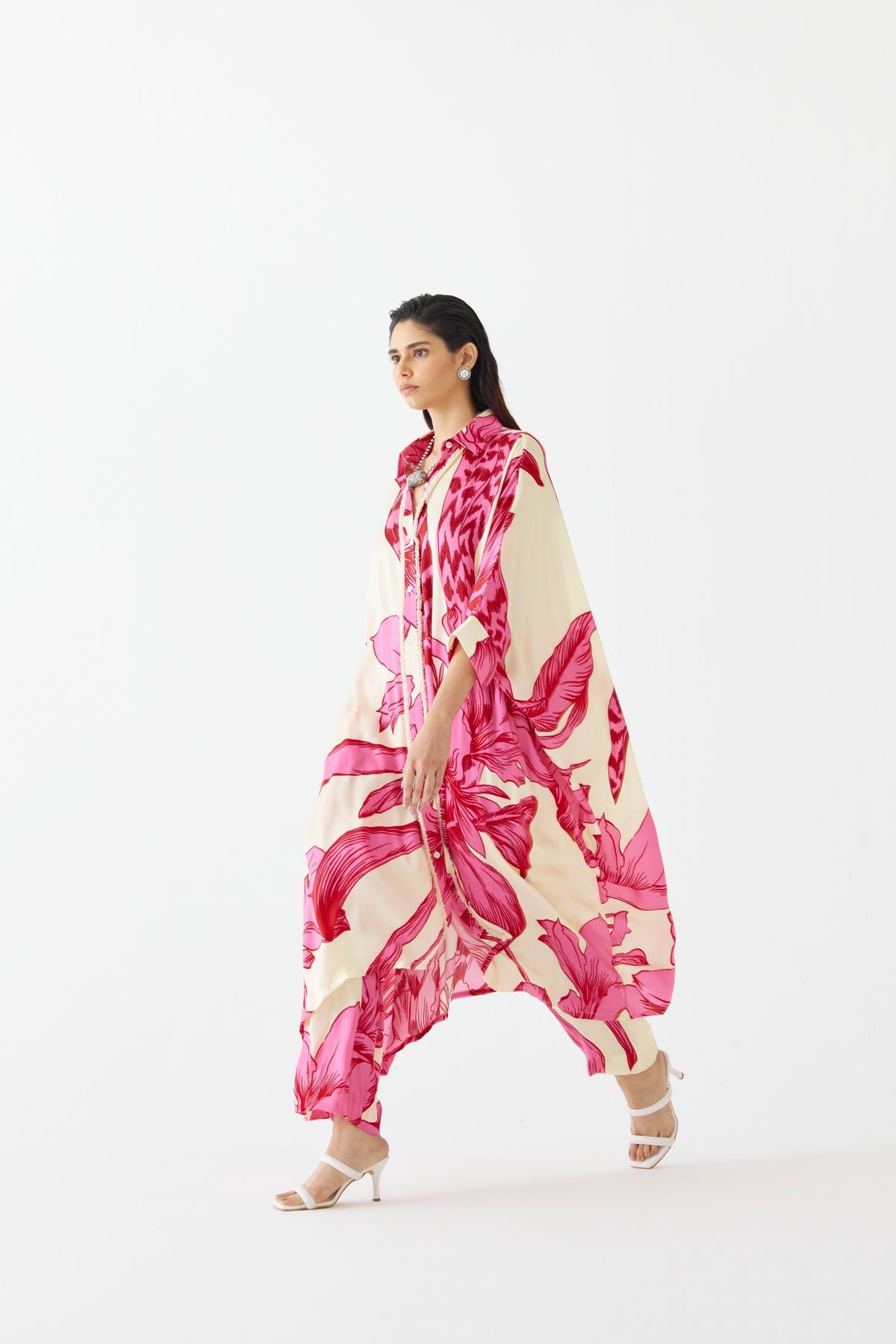 PINK APHRODITE KIMONO & PANTS CO-ORD - image 2