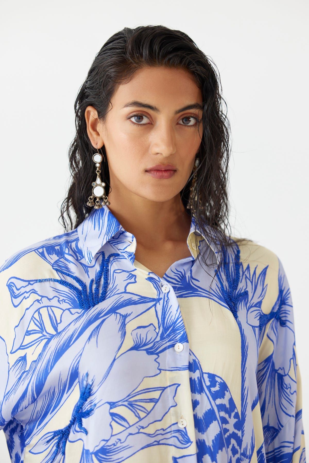 BLUE APHRODITE SHIRTS & TROUSERS CO-ORD - image 3