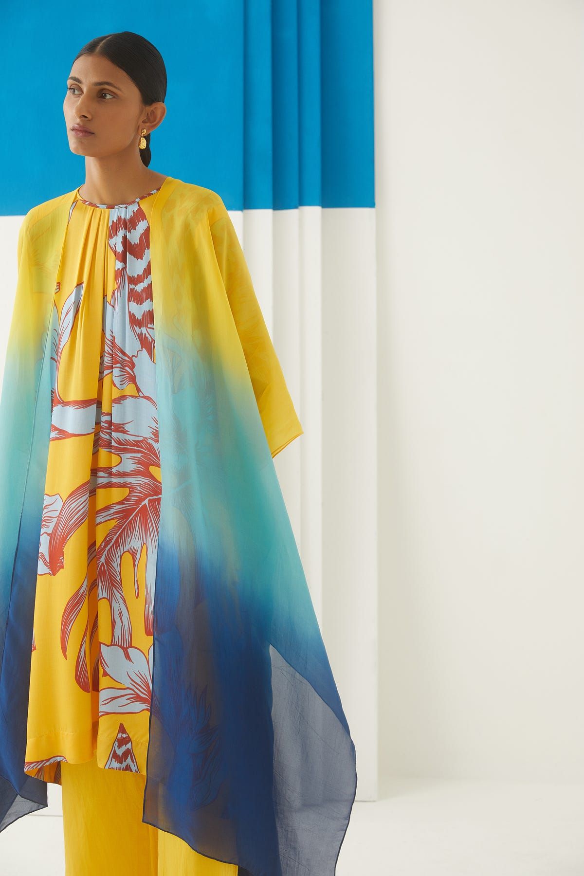 Blue Hibiscus Organza Cpe - image 3