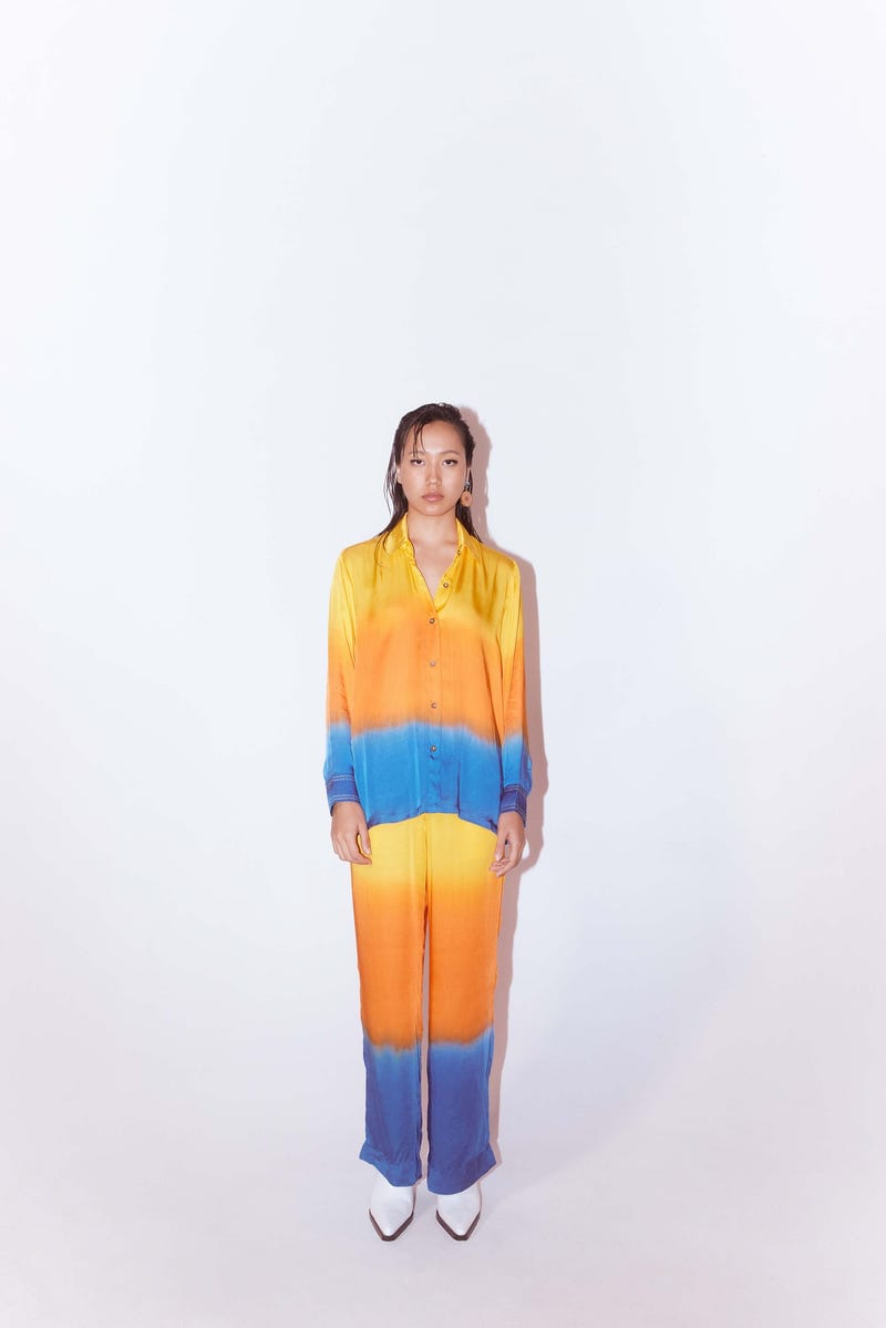 Ocean Leheriya Shirt & Trousers Co-ord