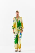 YELLOW ROSE DRAWSTRING SHIRT AND TROUSERS view 1