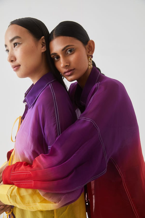 Studio Rigu — Ombrè Organza Shirt
