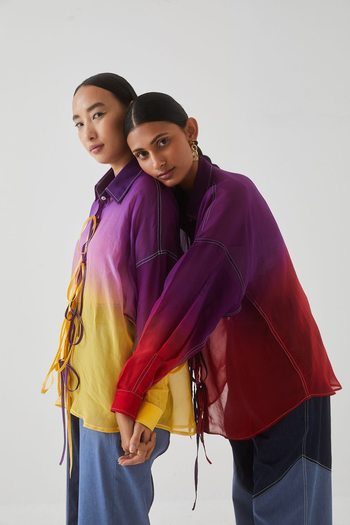 Ombrè Organza Shirt - image 3