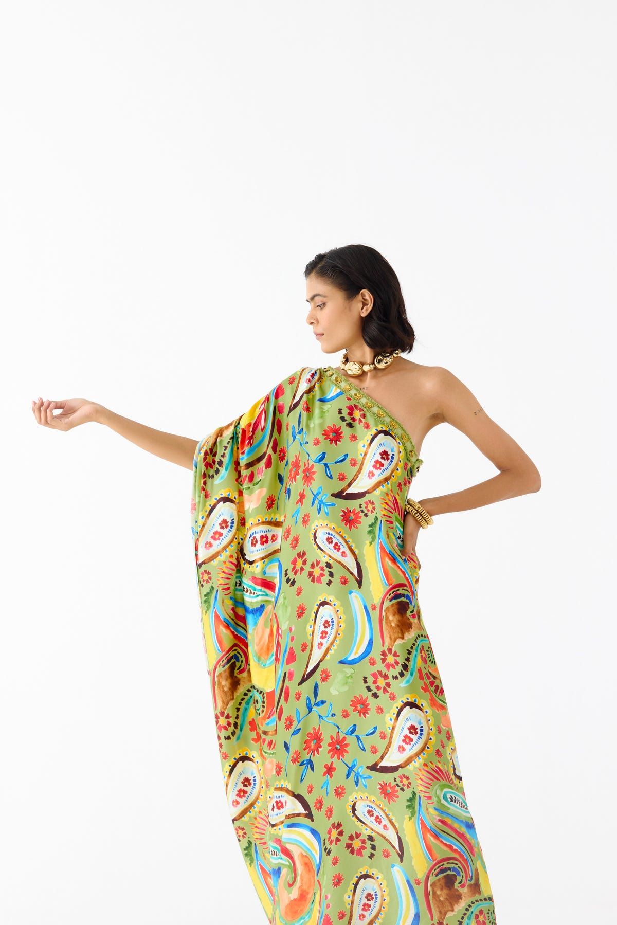 ANTELLA ONE SHOULDER DRESS - image 3