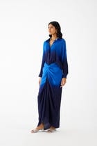 ROYAL DRAPED SHIRT DRESS view 2