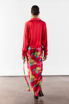 POPPY SHIRT DRAPED DRESS view 4