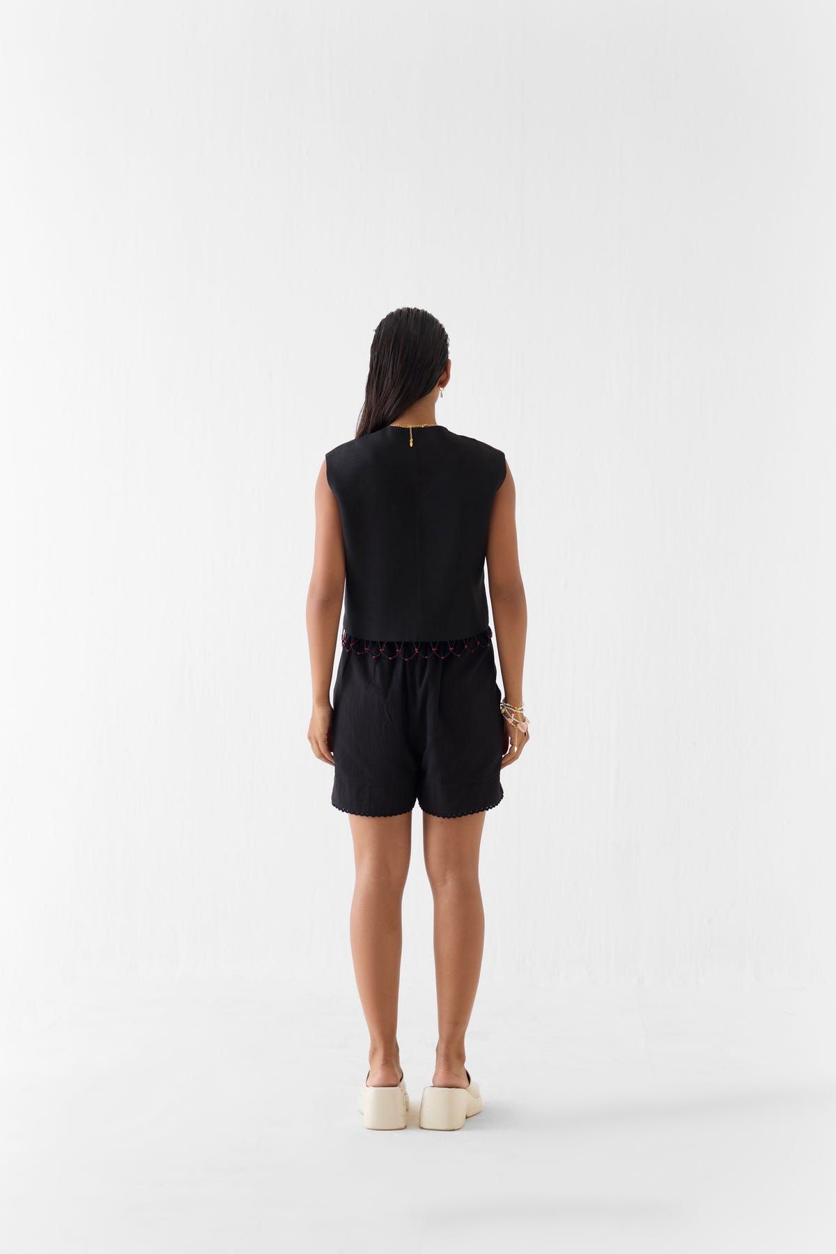 SAHARA NIGHT VEST AND SHORTS CO-ORD - image 3