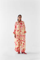 SAWAI FRONT BUTTON KIMONO AND PANTS CO-ORD view 1