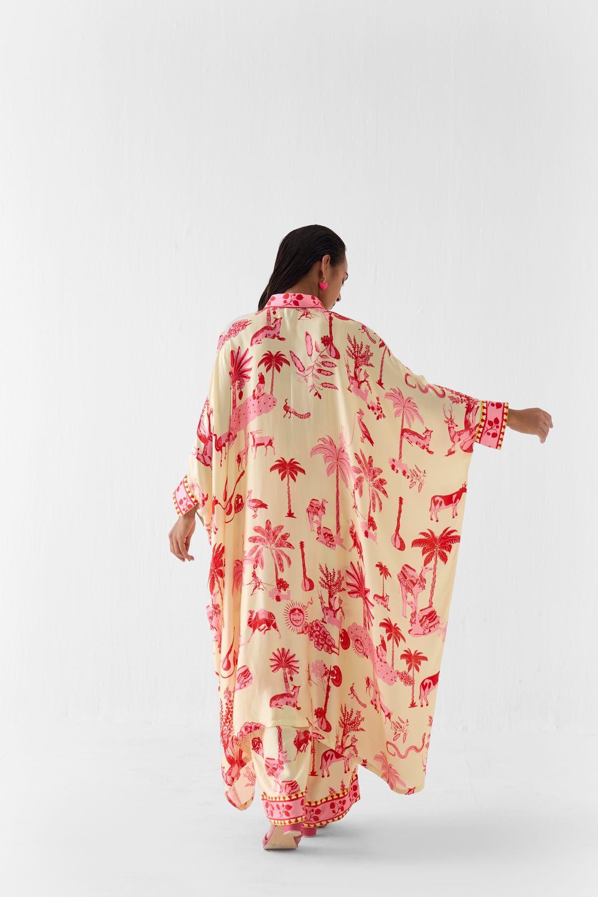 SAWAI FRONT BUTTON KIMONO AND PANTS CO-ORD - image 3