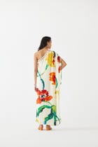 MONET ONE SHOULDER DRAWSTRING DRESS view 3