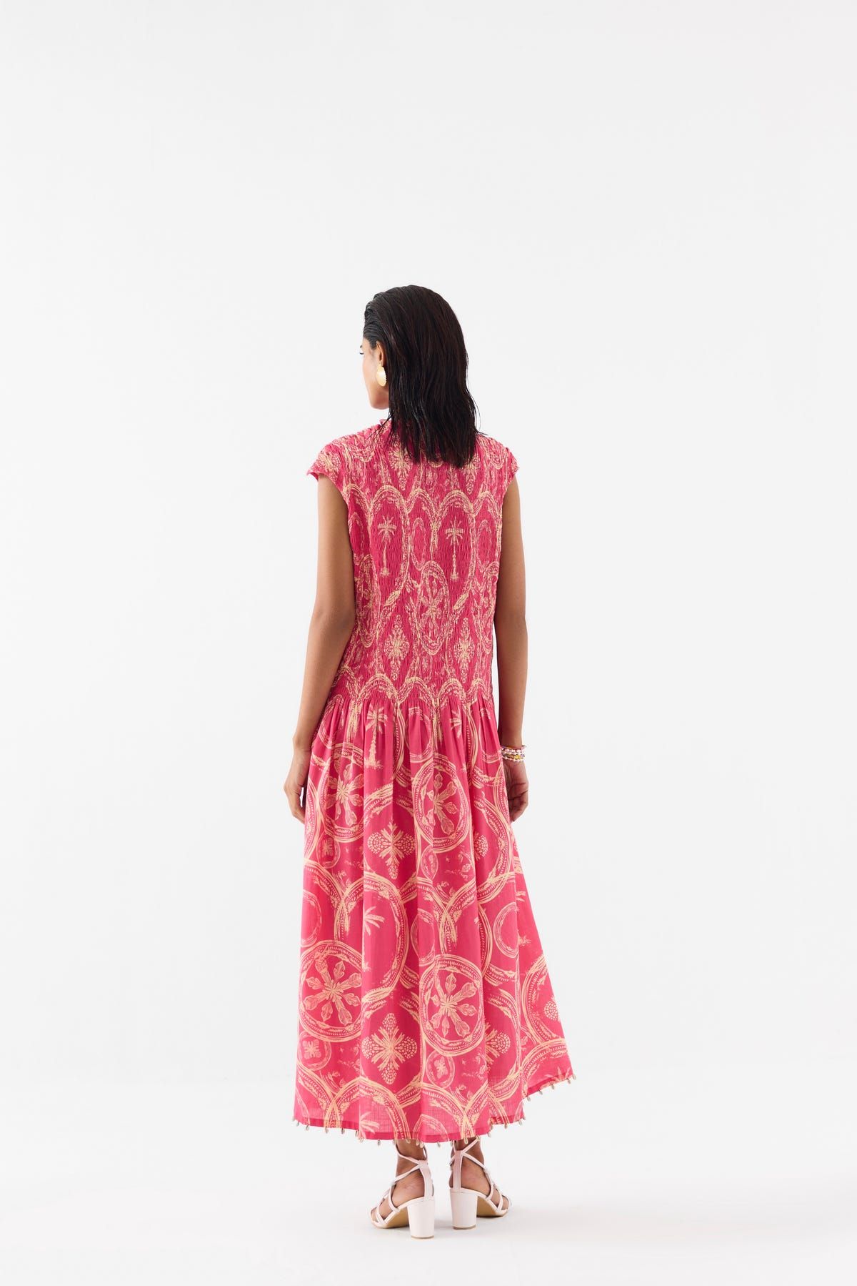 ARECA PALM RUCHING DRESS - image 3