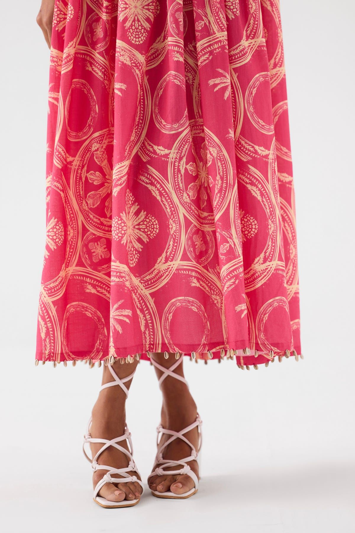 ARECA PALM RUCHING DRESS - image 4