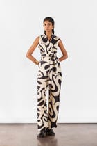 CHESTNUT BLAZER & TROUSERS CO-ORD view 1
