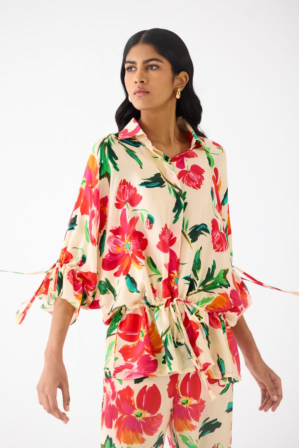 Studio Rigu — MAJORELLE DRAWSTRING SHIRT AND TROUSERS CO-ORD