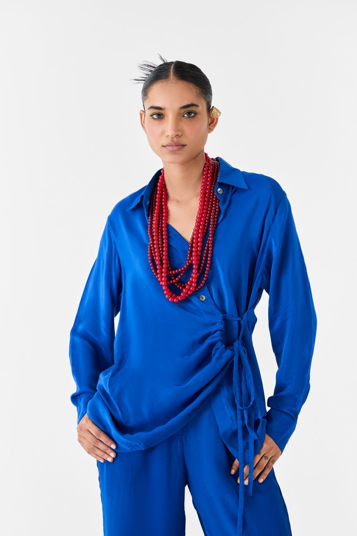 INDIGO SHIRT & TROUSERS CO-ORD - image 4