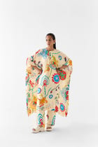 SANGANER KIMONO KURTA AND PANTS CO-ORD view 1