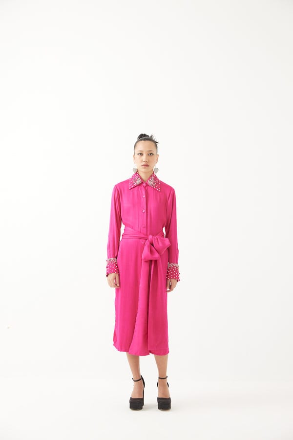 Studio Rigu — Rani Pink Shirt Dress