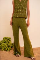 Samudram Knit Flared Pants view 3