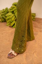 Samudram Knit Flared Pants view 4