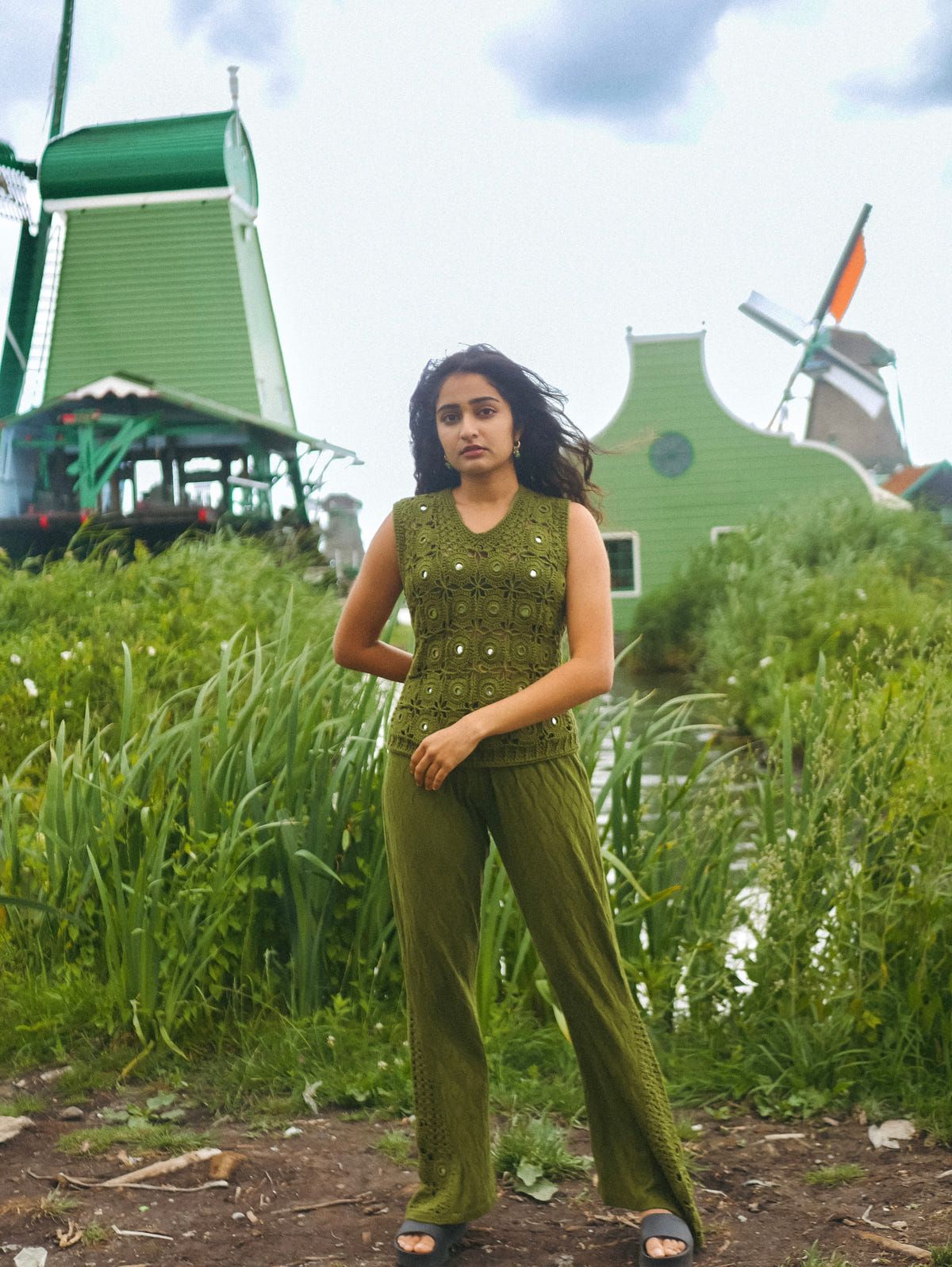 Samudram Knit Flared Pants - image 5